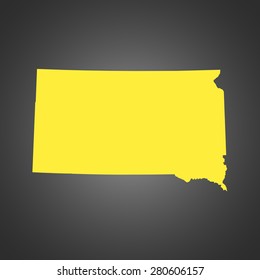 map of South Dakota