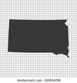 map of South Dakota