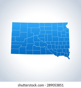 map of South Dakota