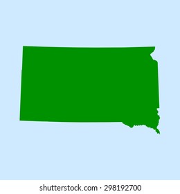 map of South Dakota