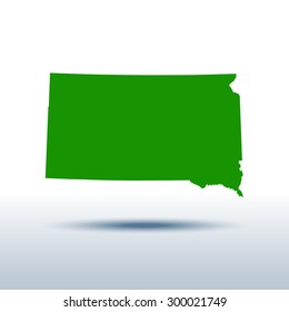 map of South Dakota