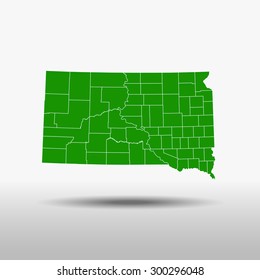 map of South Dakota