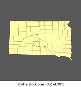map of South Dakota