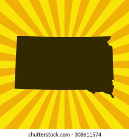 map of South Dakota