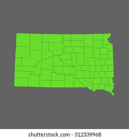 map of South Dakota