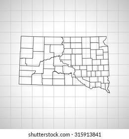 map of South Dakota