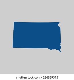 map of South Dakota