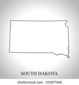 map of South Dakota