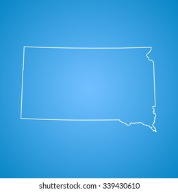 map of South Dakota