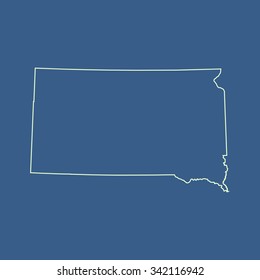 map of South Dakota