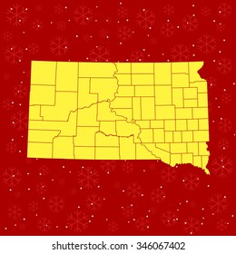 map of South Dakota
