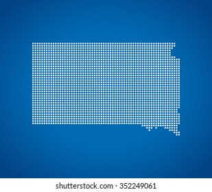 map of South Dakota