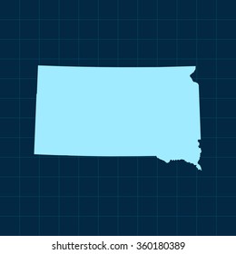 map of South Dakota