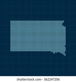 map of South Dakota