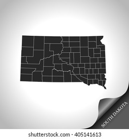 map of South Dakota