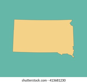 map of South Dakota