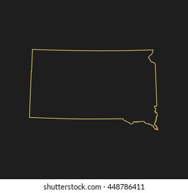 map of South Dakota