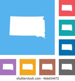 map of South Dakota
