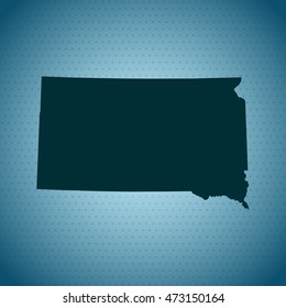 map of South Dakota