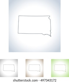 map of South Dakota