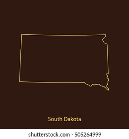 map of South Dakota