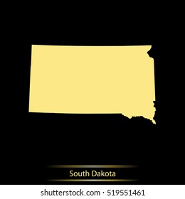 map of South Dakota