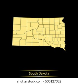 map of South Dakota