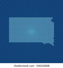map of South Dakota