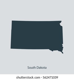 map of South Dakota