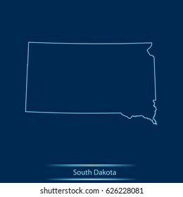 map of South Dakota