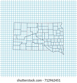 map of South Dakota