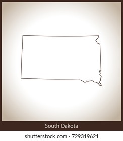 map of South Dakota