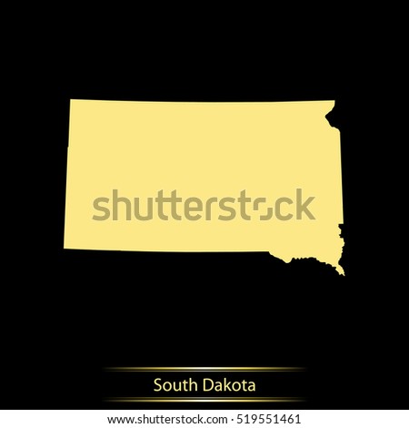 map of South Dakota