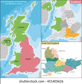 Map Of South East England