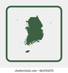 Map of South Korea