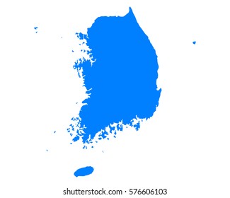 Map of South Korea