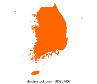 Map of South Korea