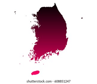 Map of South Korea