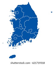 Map of South Korea