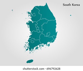 Map of South Korea