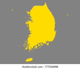 Map of South Korea