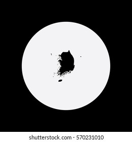 Map of South Korea Vector Illustration

