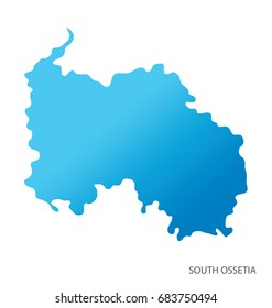 Map of South Ossetia