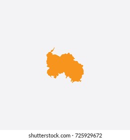 Map of South Ossetia Vector Illustration