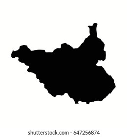 map of South Sudan