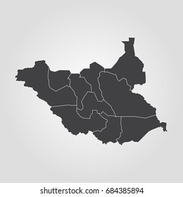 Map of South Sudan
