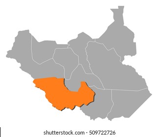 Map - South Sudan, Western Equatoria