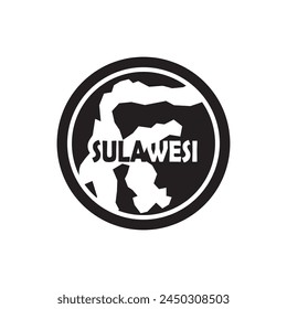 Map of South Sulawesi - Indonesia Vector Illustration