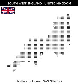 Map of South West England regions