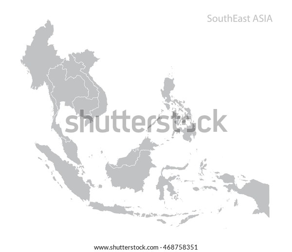 東南アジアの地図 のベクター画像素材 ロイヤリティフリー